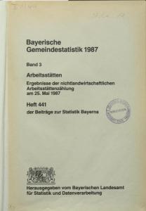 Heft 441 nichtlandwirtschaftliche-Arbeitsstaetten1987 